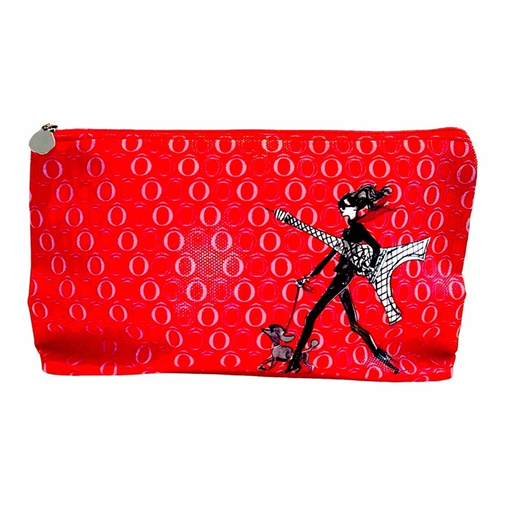 Lancôme Paris Red Cosmetic Pouch NWOT | Parisian Makeup Bag | Limited Edition
